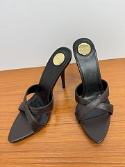 YSL Saint Laurent Kirat 95 Leather Sandals Brown - 2