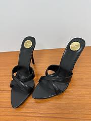 YSL Saint Laurent Kirat 95 Leather Sandals Black - 5