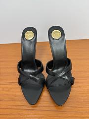 YSL Saint Laurent Kirat 95 Leather Sandals Black - 2