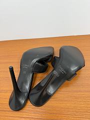 YSL Saint Laurent Kirat 95 Leather Sandals Black - 3