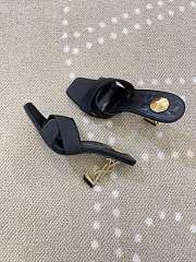 Saint Laurent Opyum 85 Satin Crêpe Mules Black - 2