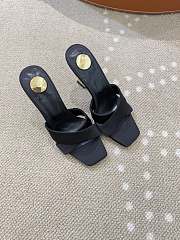 Saint Laurent Opyum 85 Satin Crêpe Mules Black - 5