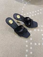 Saint Laurent Opyum 85 Satin Crêpe Mules Black - 6