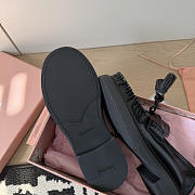 Miumiu Tassel Loafers In Polished Leather Black - 2