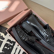 Miumiu Tassel Loafers In Polished Leather Black - 5