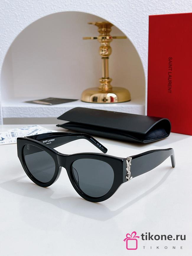 YSL Saint Laurent Sunglasses Black Silver SL M94 - 1