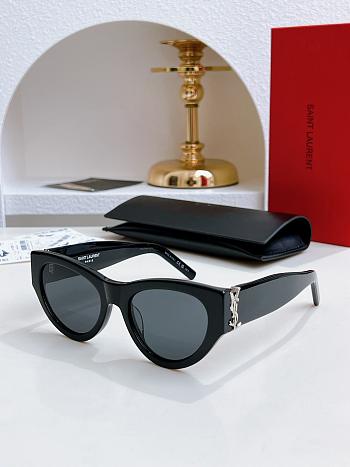 YSL Saint Laurent Sunglasses Black Silver SL M94