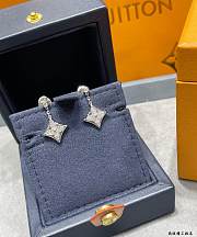LV Blossom BB Star Earrings Silver and Diamonds - 3