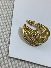 F Is Fendi Earrings Gold Coloured Metal Earrings - 6