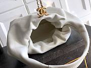 Chanel Hobo Handbag Calfskin & Gold Tone Metal White - 32x24x12cm - 5