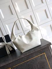 Chanel Hobo Handbag Calfskin & Gold Tone Metal White - 32x24x12cm - 3