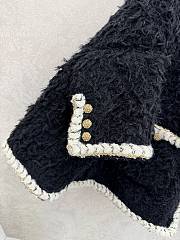 Chanel Cape Wool Tweed  Black & Ecru - 4