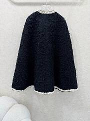 Chanel Cape Wool Tweed  Black & Ecru - 5