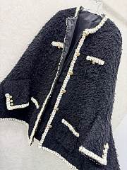 Chanel Cape Wool Tweed  Black & Ecru - 3