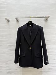 Versace Single Breasted Blazer Black  - 1