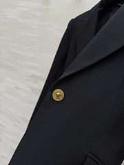 Versace Single Breasted Blazer Black  - 4