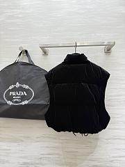Prada Velvet Down Jacket Black 291805 - 5