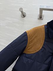 Celine Triomphe Jacket In Nylon Dark Navy  - 3