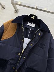 Celine Triomphe Jacket In Nylon Dark Navy  - 4