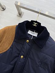 Celine Triomphe Jacket In Nylon Dark Navy  - 2