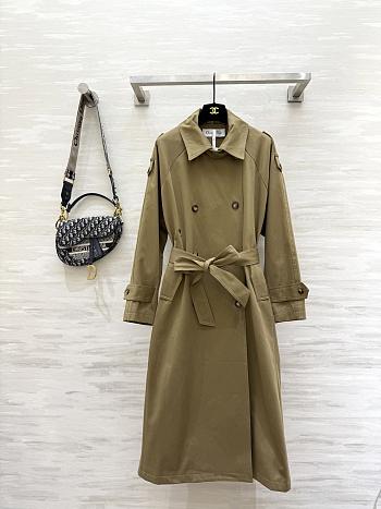 Dior Trench Coat Beige Cotton Gabardine