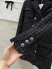 Chanel Coat Cashmere Tweed Black & White - 5