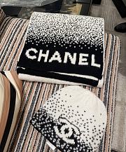 Chanel Scarf Cashmere & Wool White & Black - 1