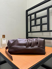 Loewe Draped Tote In Mellow Nappa Lambskin Brown - 30x29x14cm - 6