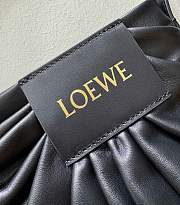 Loewe Draped Tote In Mellow Nappa Lambskin Black - 30x29x14cm - 6