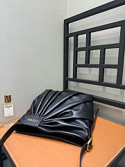 Loewe Draped Tote In Mellow Nappa Lambskin Black - 30x29x14cm - 5