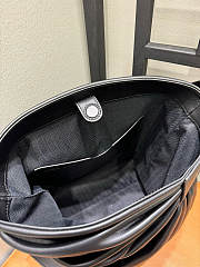 Loewe Draped Tote In Mellow Nappa Lambskin Black - 30x29x14cm - 3