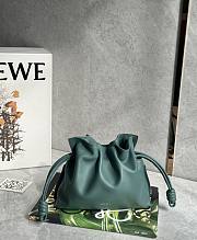 Loewe Mini Flamenco Clutch In Nappa Calfskin Green - 23.9x18x9cm   - 1