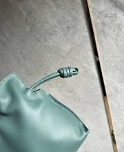 Loewe Mini Flamenco Clutch In Nappa Calfskin Green - 23.9x18x9cm   - 5