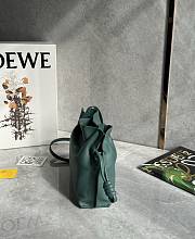 Loewe Mini Flamenco Clutch In Nappa Calfskin Green - 23.9x18x9cm   - 6