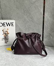 Loewe Medium Flamenco Clutch In Nappa Calfskin Burgundy - 30x24.5x10.5cm - 1