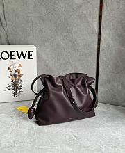 Loewe Medium Flamenco Clutch In Nappa Calfskin Burgundy - 30x24.5x10.5cm - 2
