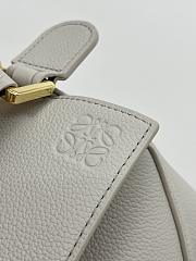 Loewe Small Puzzle Edge Bag In Soft Grained Calfskin Light Ghost - 24x16.5x10.5cm - 2