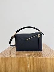 Loewe Small Puzzle Edge Bag In Soft Grained Calfskin Deep Blue - 24x16.5x10.5cm - 6