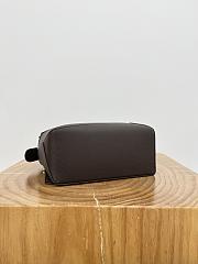 Loewe Small Puzzle Edge Bag In Soft Grained Calfskin Dark Brown - 24x16.5x10.5cm - 6