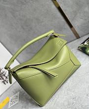 Loewe Small Puzzle Edge Bag In Classic Calfskin Light Moss - 24x16.5x10.5cm - 2