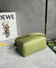 Loewe Small Puzzle Edge Bag In Classic Calfskin Light Moss - 24x16.5x10.5cm - 5