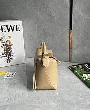 Loewe Small Puzzle Edge Bag In Classic Calfskin Silk Beige - 24x16.5x10.5cm - 3