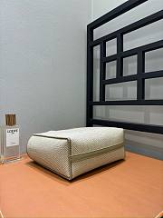 Small Loewe Font Tote In Raffia - 24x11x19.5cm - 3