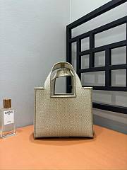 Small Loewe Font Tote In Raffia - 24x11x19.5cm - 2