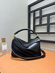 Loewe Small Puzzle Bag In Classic Calfskin And Suede Black - 24x16.5x10.5cm - 1