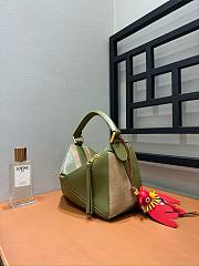 Loewe Small Puzzle Bag In Classic Calfskin And Suede Olive/Gold - 24x16.5x10.5cm - 4