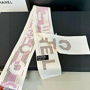 Chanel Slim Bandeau Silk Twill Ecru Pink  - 3