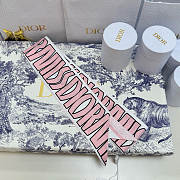 Christian Dior Dior Miss Mitzah Scarf Bandana Pink Silk - 5