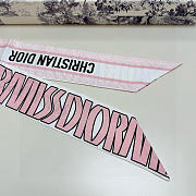 Christian Dior Dior Miss Mitzah Scarf Bandana Pink Silk - 2
