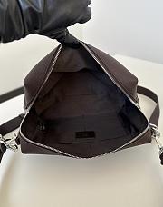 Fendi Lui Medium Brown Grain Calf Leather Bag - 28x19x11cm - 6